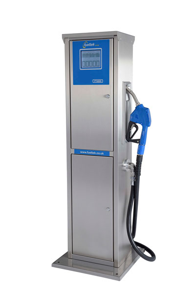 Photo is an Adblue pump with a white background