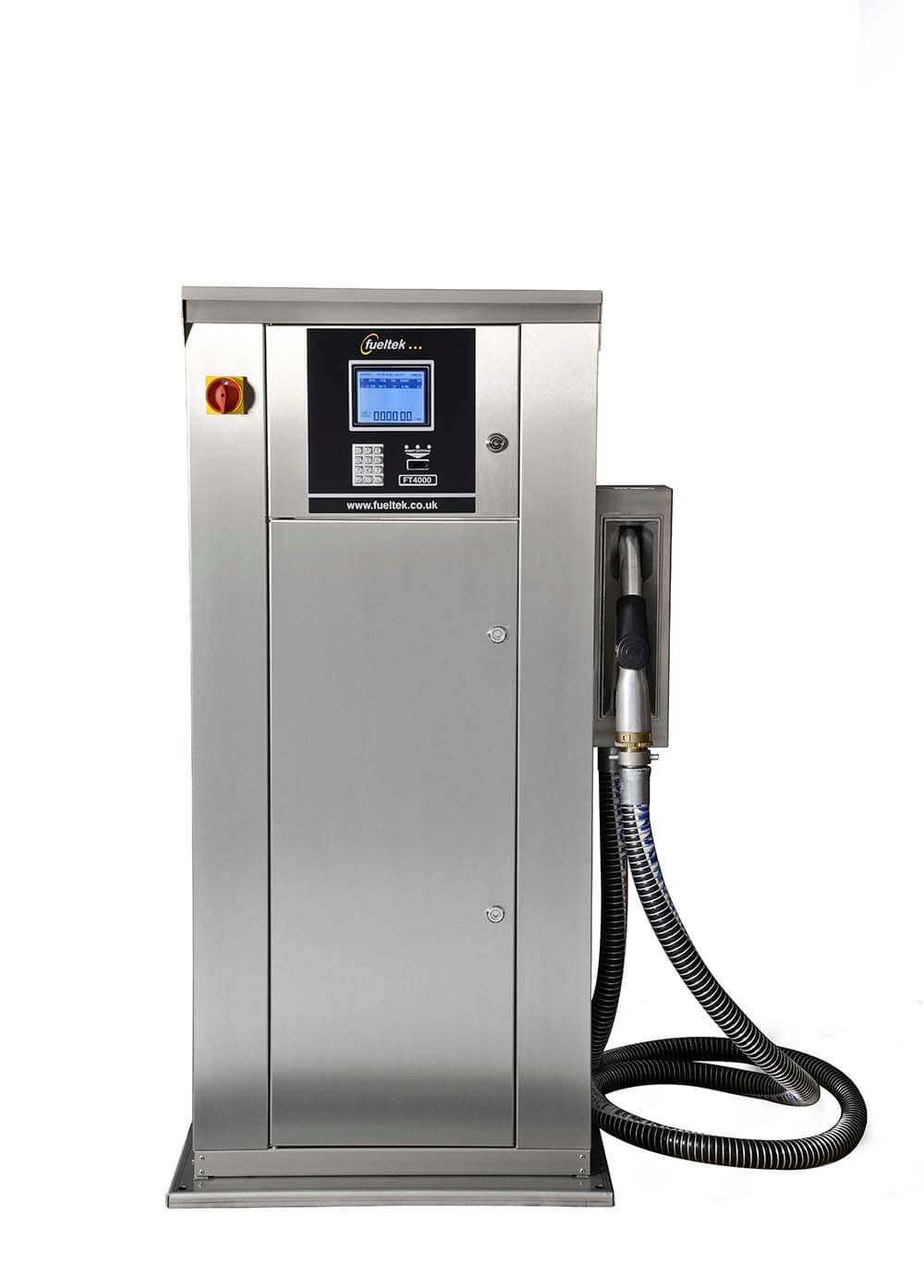 The FuelTek FT4000 high speed fuel pump on a white background