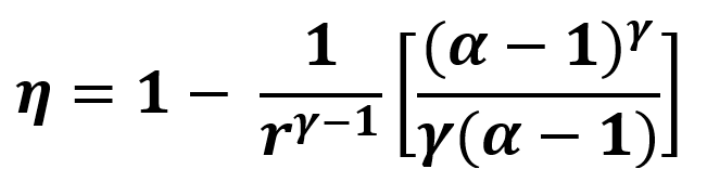 Efficiency of a diesel engine