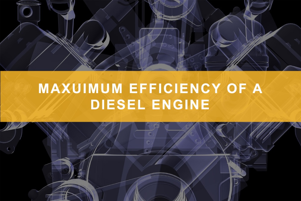 Maximum efficiency of a diesel engine