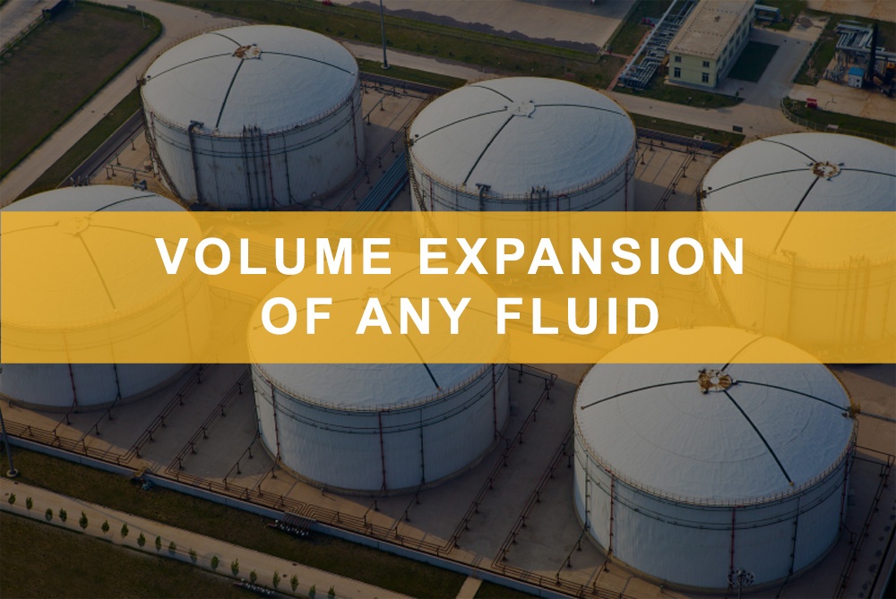 Volume expansion of any fluid