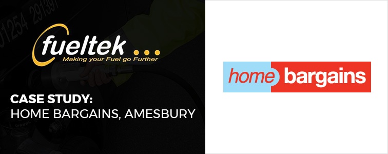 Case Study header showing Fueltek and Home Bargains logos