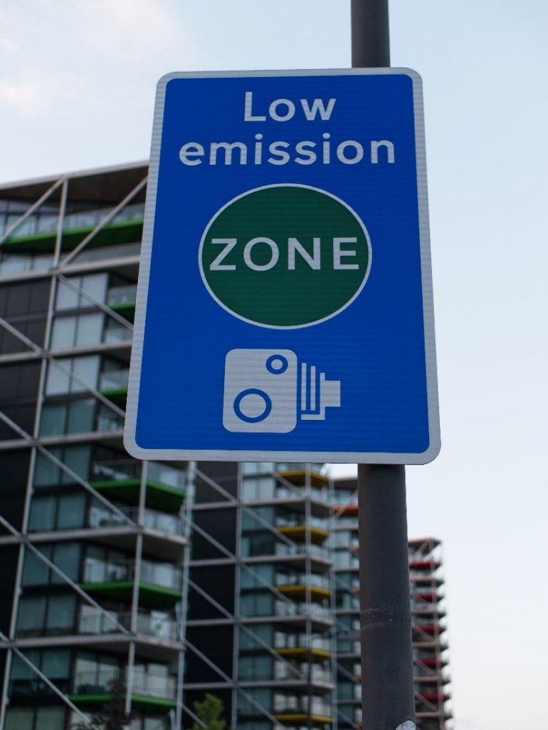 Low emission sign