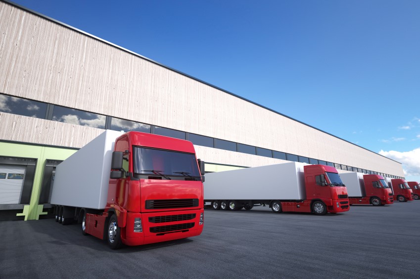 Lorries in Depot