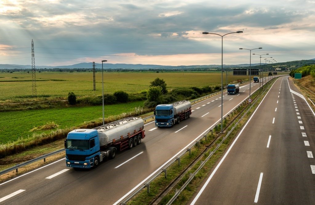 Vehicles on road