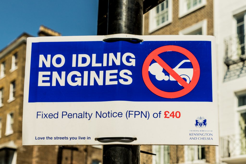 No idling sign