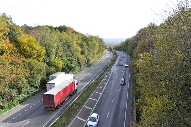 HGV on motorway