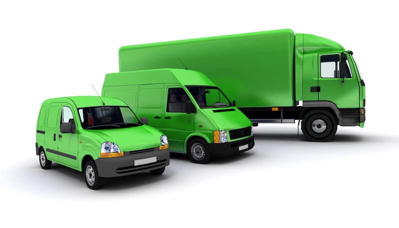 green vehicles